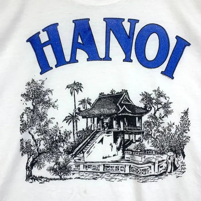 Vintage Vintage 80’ HANOI PAGODA TEMPLE Traditional Tee Shirt Size M / US 6-8 / IT 42-44 - 2 Thumbnail