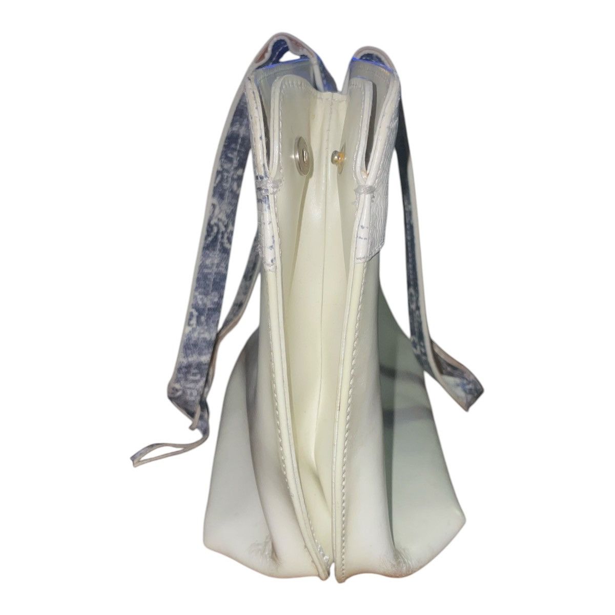 Furla FURLA Tote White Design Leather Shoulder Hand Bag Purse Size ONE SIZE - 6 Thumbnail