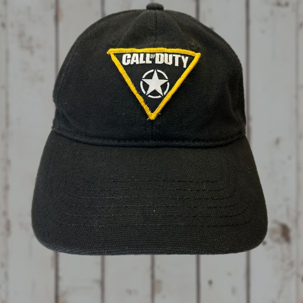 Vintage VINTAGE Call of Duty Strapback Dad Hat Black Yellow Patch Prestige Star FAST SHIPPING Size ONE SIZE - 1 Thumbnail