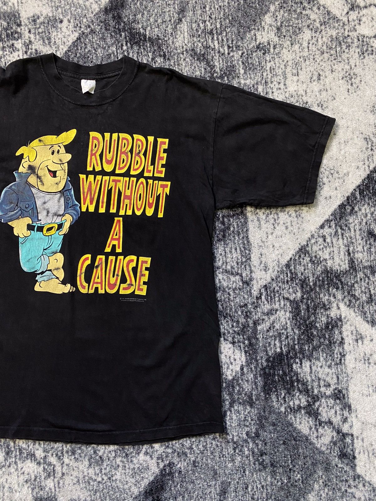 Cartoon Network × Disney × Nickelodeon Vintage flintsone Barney rubble without a cause 1993 T Shirt Size US XL / EU 56 / 4 - 2 Thumbnail