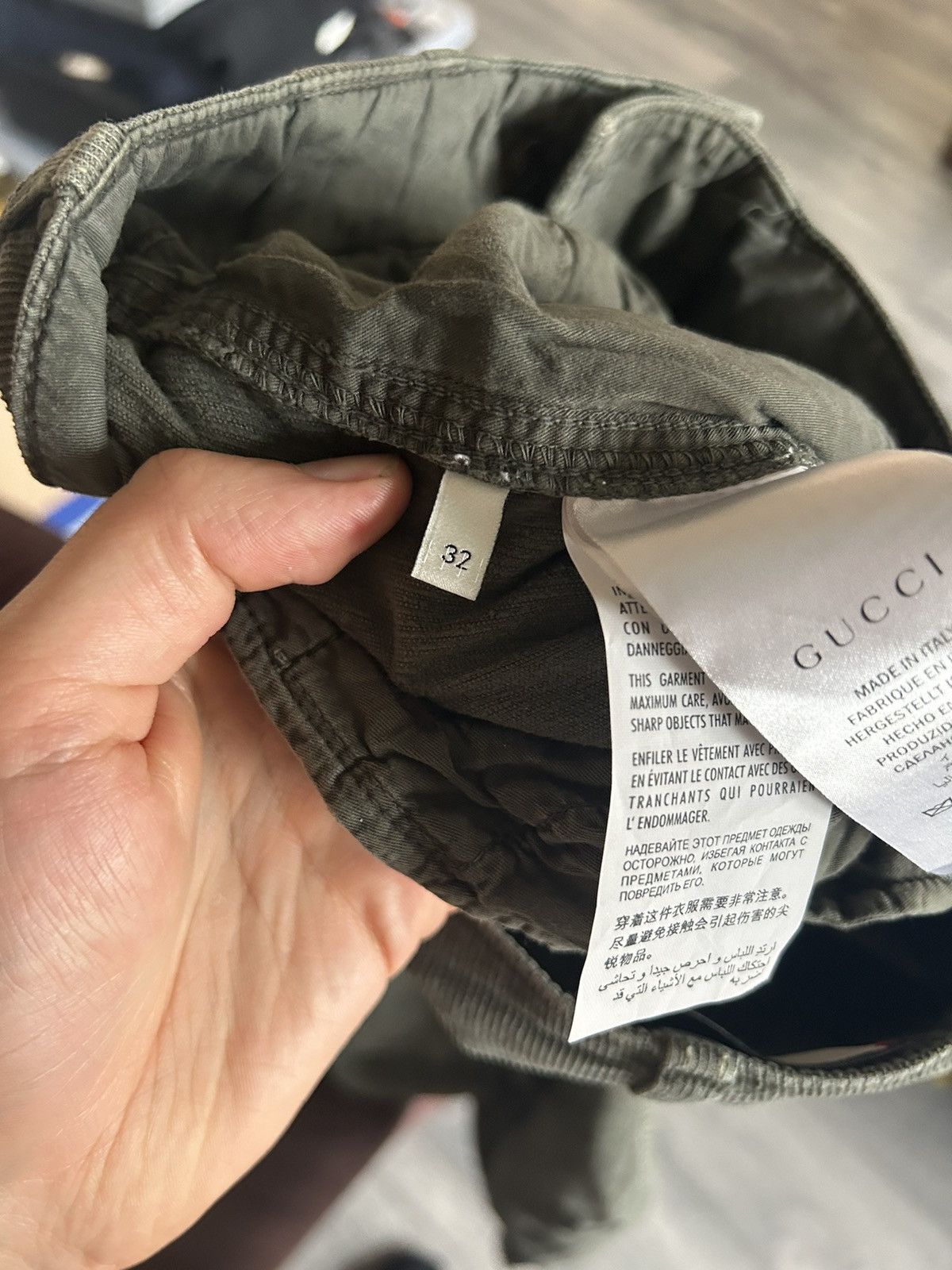 Gucci Washed Velvet Corduroy Wolf Pants Size US 32 / EU 48 - 12 Thumbnail