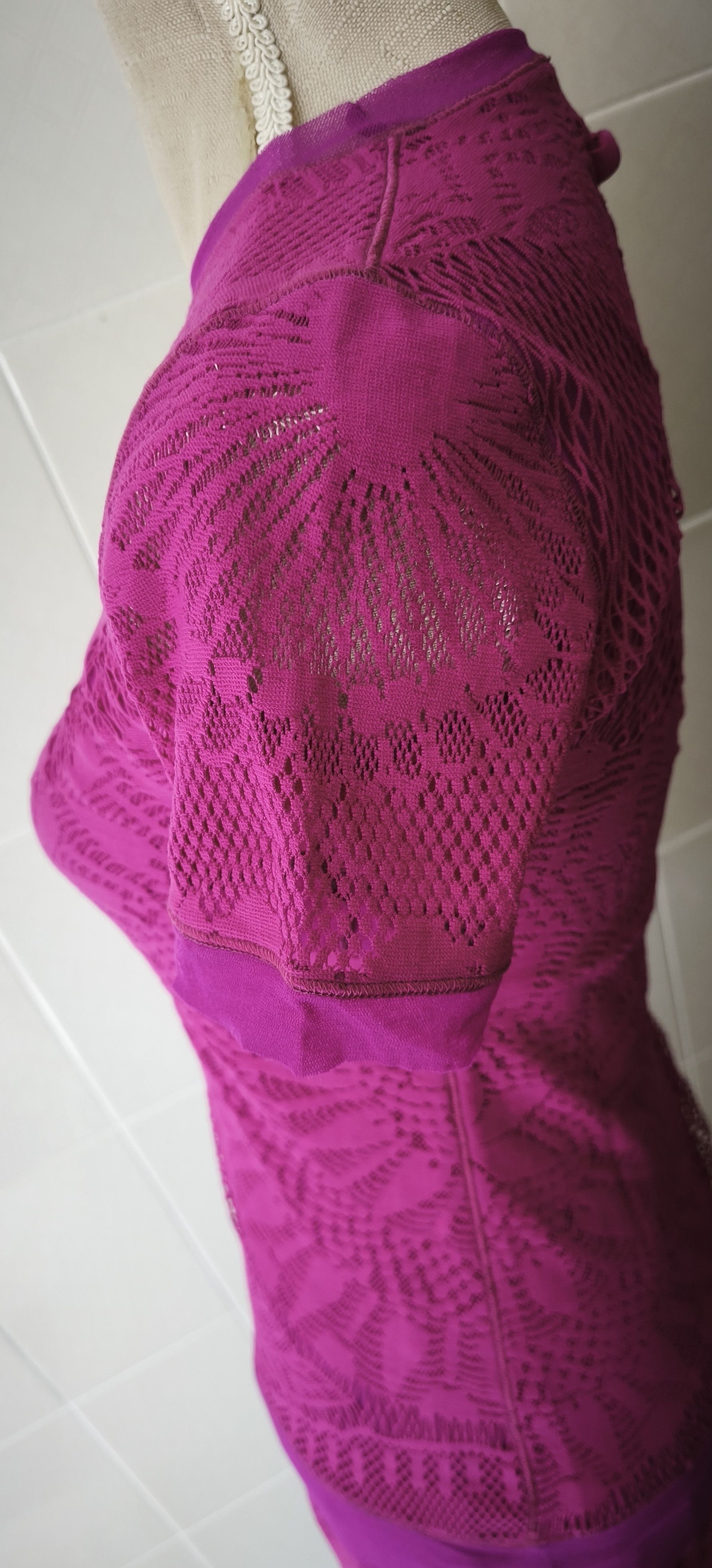 Jean Paul Gaultier SS 2008 - Lace and mesh - top and skirt Size M / US 6-8 / IT 42-44 - 7 Thumbnail