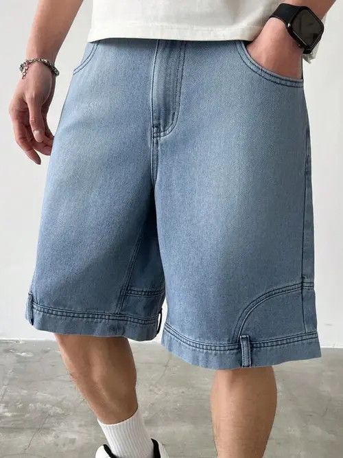 Jean Washed Designer vintage Unique jean shorts Size US 30 / EU 46 - 1 Thumbnail
