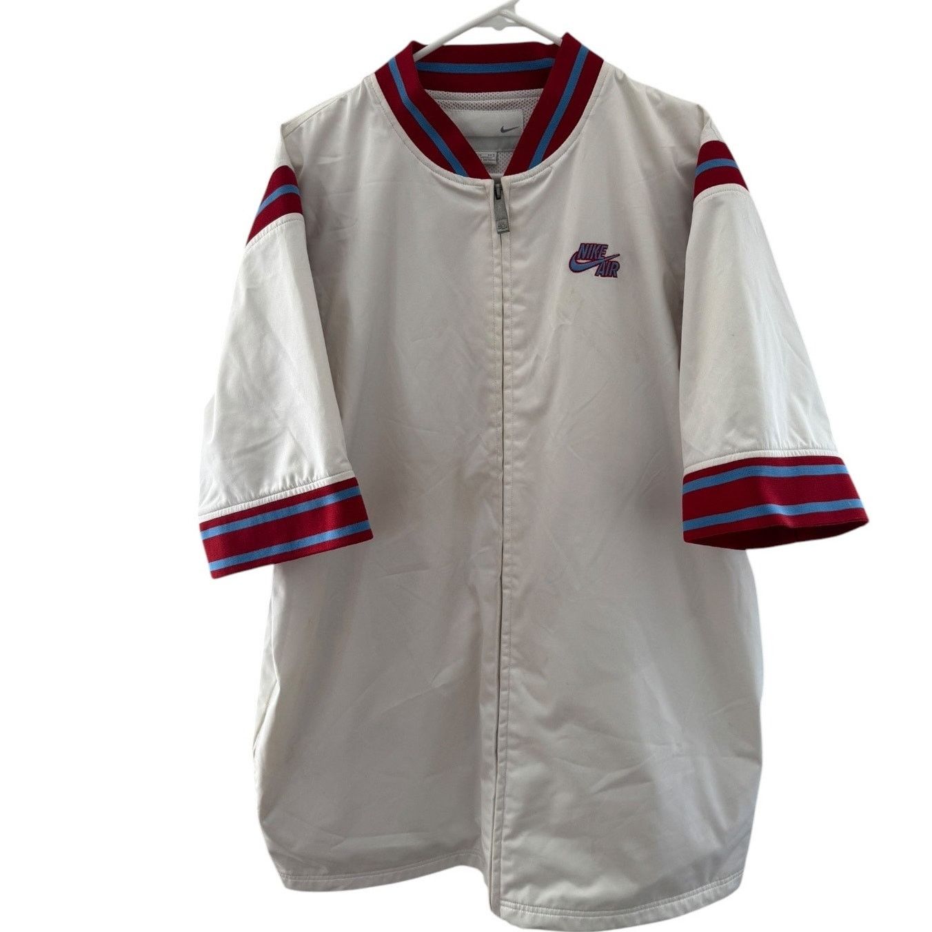 Nike VTG Nike Air Revolution short sleeve zip long jacket white Size US XL / EU 56 / 4 - 2 Thumbnail