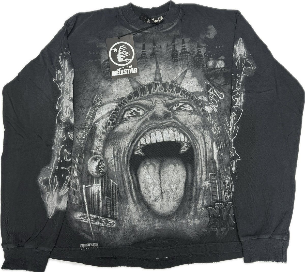 HELLSTAR Hellstar Liberty Long Sleeve T-shirt Size US S / EU 44-46 / 1 - 1 Thumbnail