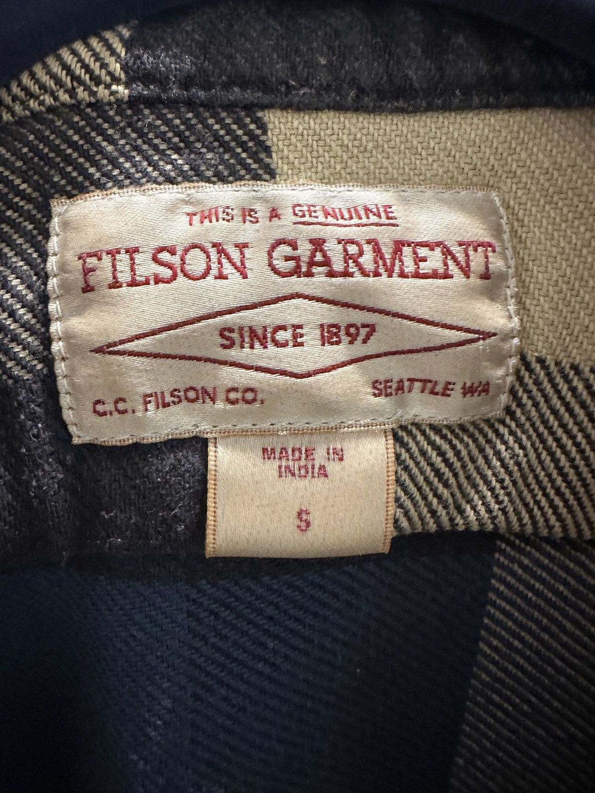 Filson Blue Flannel Shirt Size US S / EU 44-46 / 1 - 3 Thumbnail