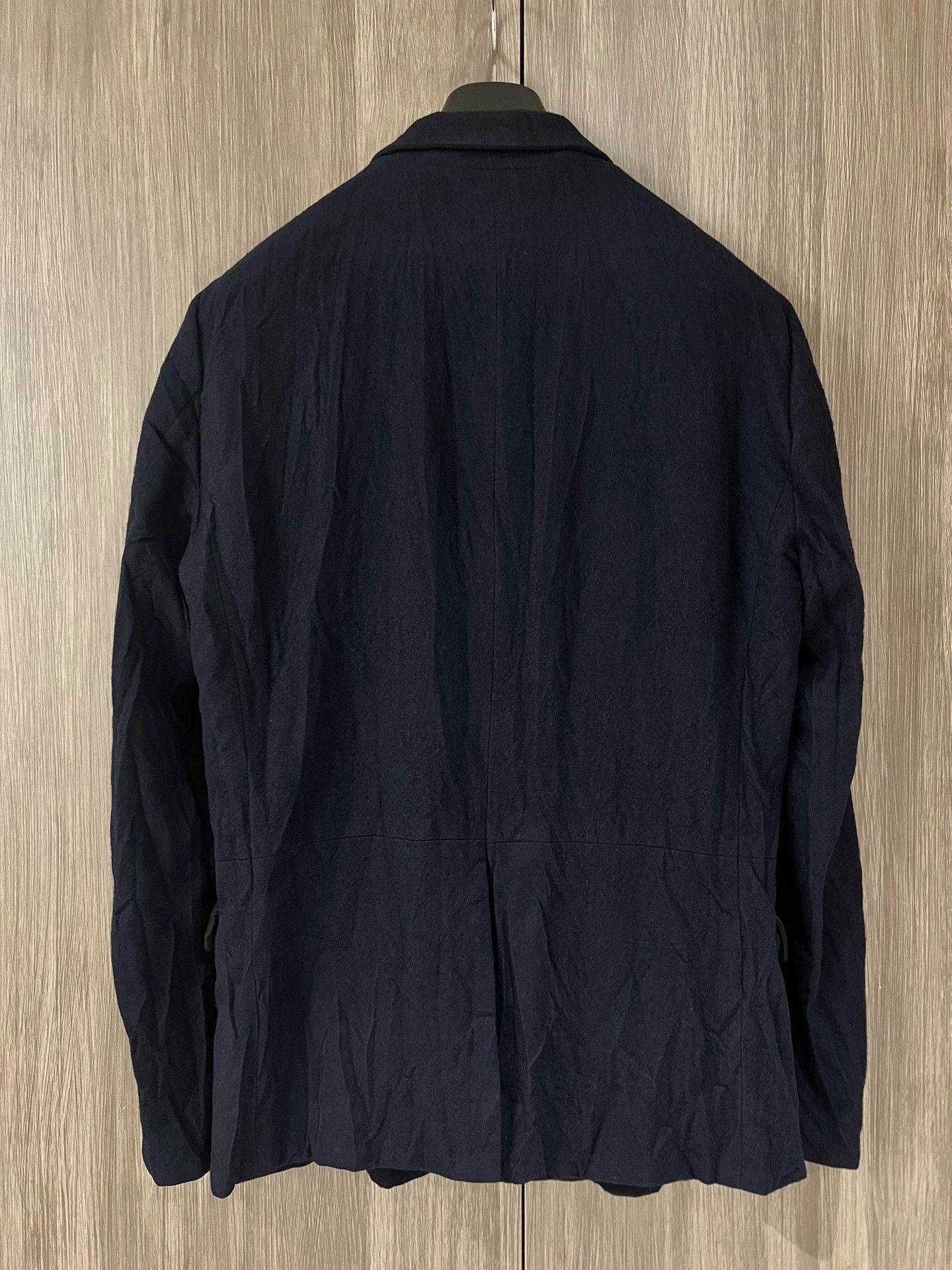 Julius Julius 7 Navy Wool Blend Vintage Workwear Blazer Size 42S - 3 Thumbnail