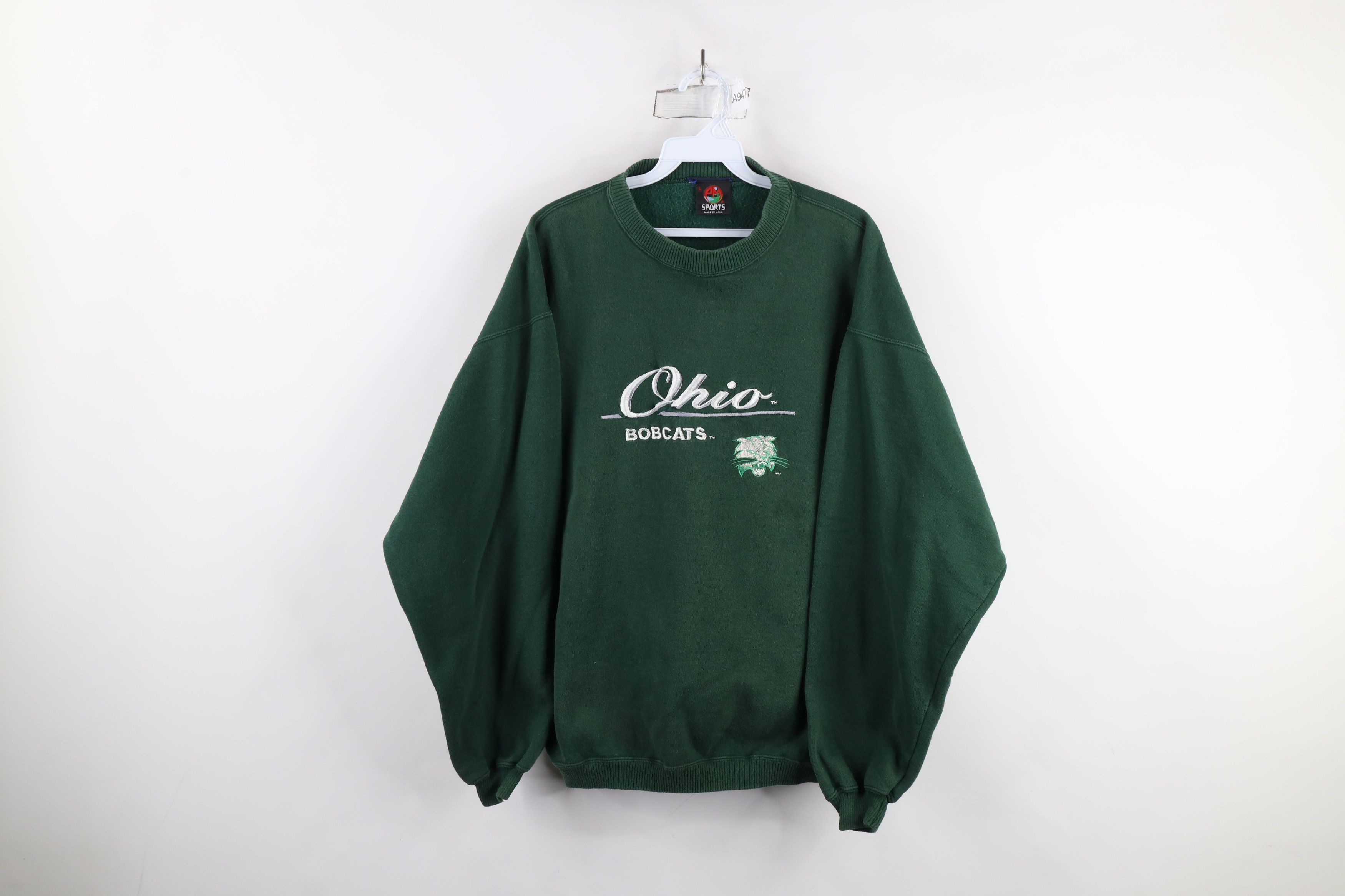Vintage Vintage 90s Ohio University Bobcats Crewneck Sweatshirt USA Size US L / EU 52-54 / 3 - 1 Thumbnail