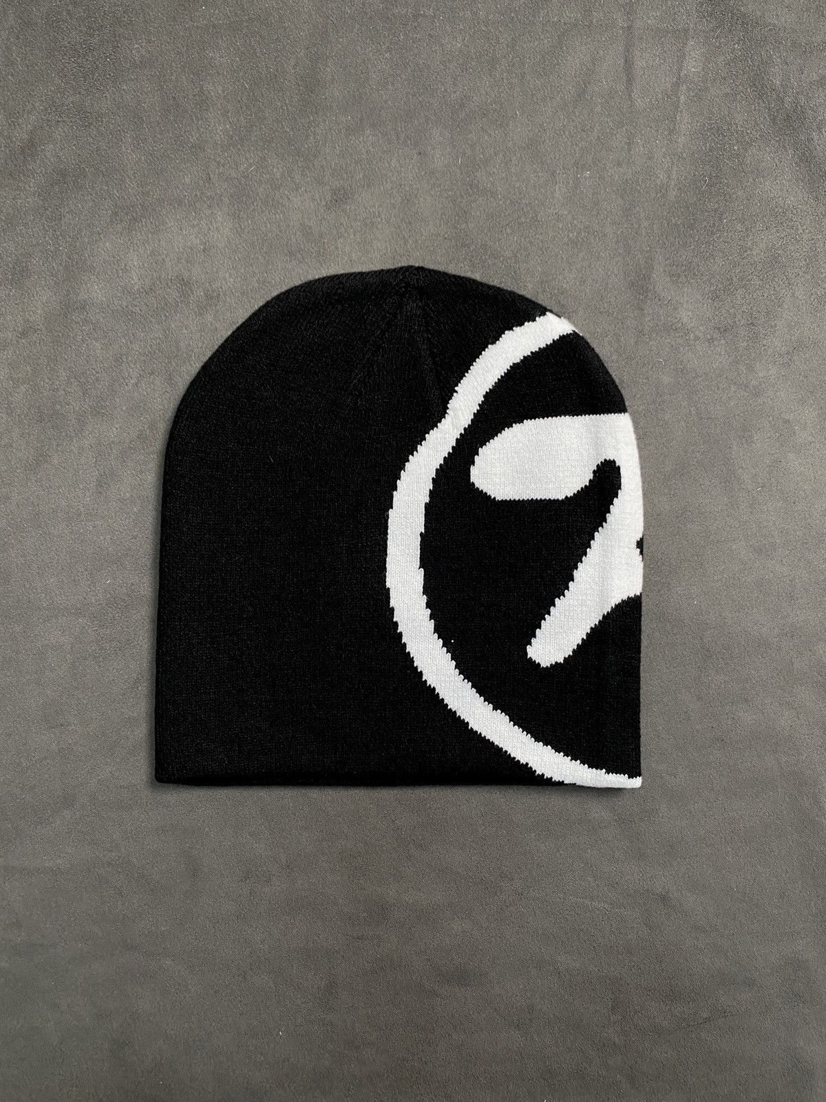 Japanese Brand Deadstock Aphex Twin Tribute No Cuff Knit Black Beanie OS Size ONE SIZE - 1 Thumbnail