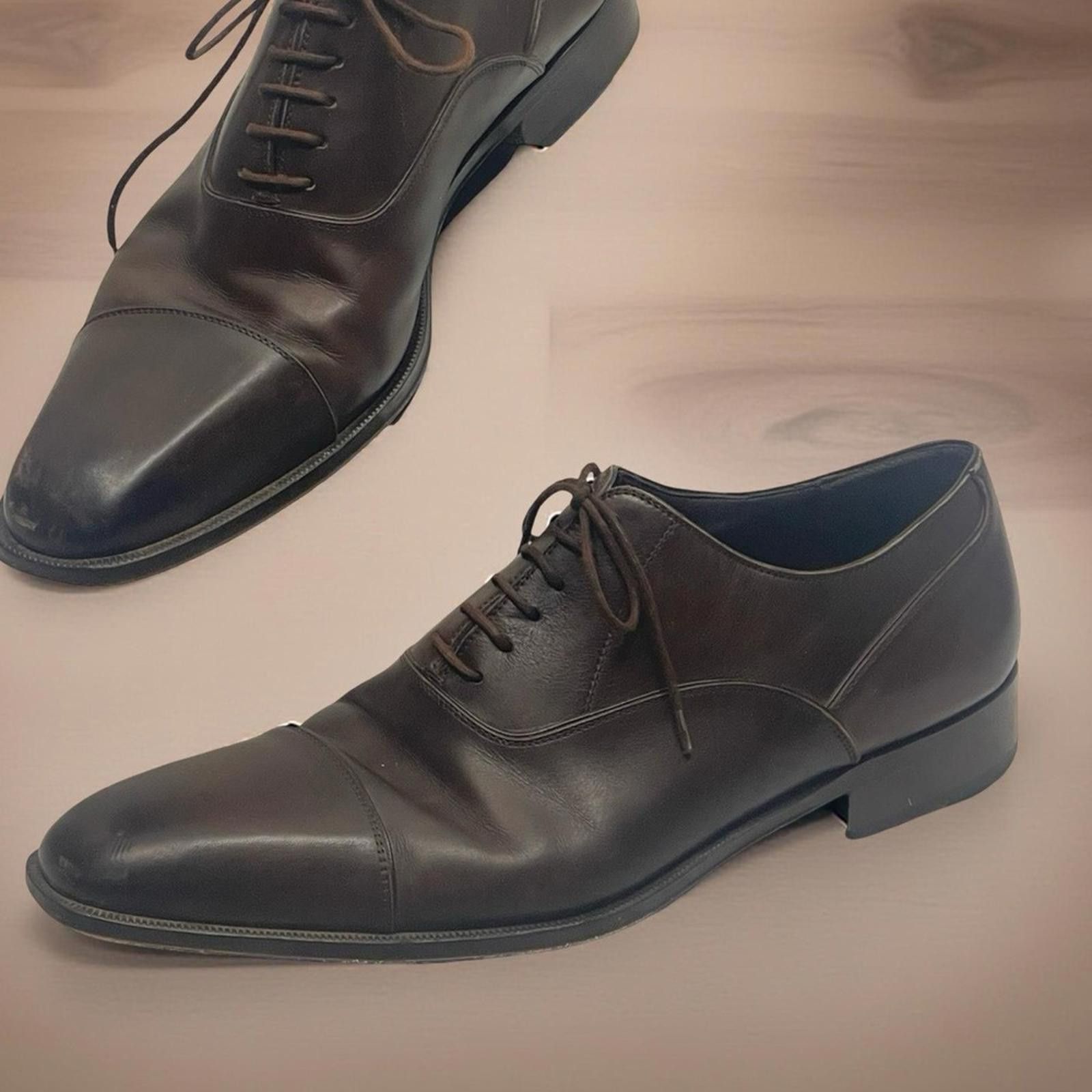 Other Massimo Emporio Brown Leather Men's Dress Shoes size 12 Size US 12 / EU 45 - 1 Thumbnail