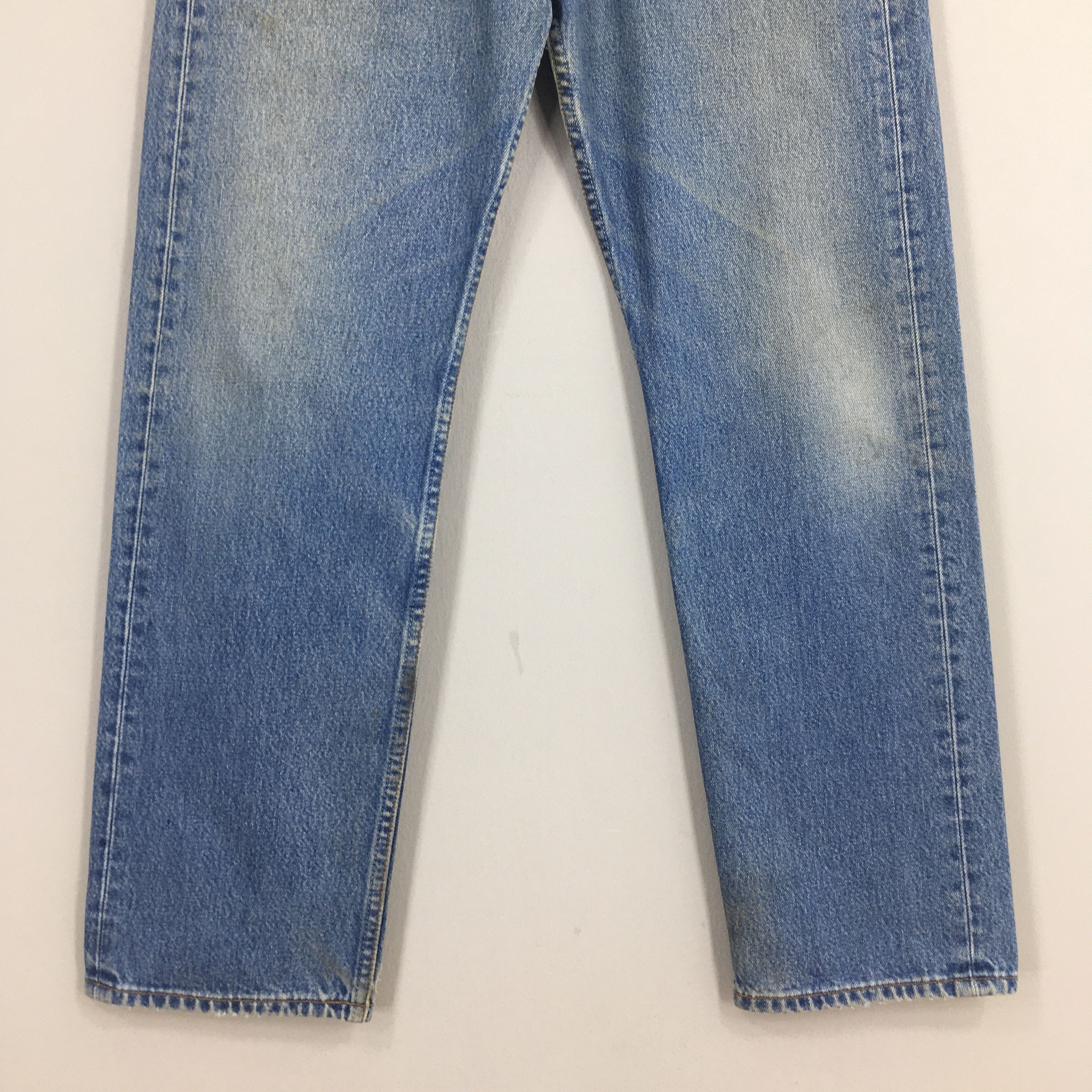 Levi's Size 30x29 Vintage 90s Levi's 501 Faded Blue Jeans Size US 30 / EU 46 - 4 Thumbnail