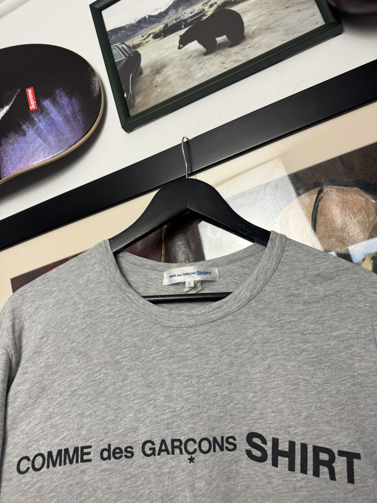 Comme des Garcons Comme Des Garcons Shirt Big Logo Japanese Tee Streetwear Size US L / EU 52-54 / 3 - 3 Thumbnail