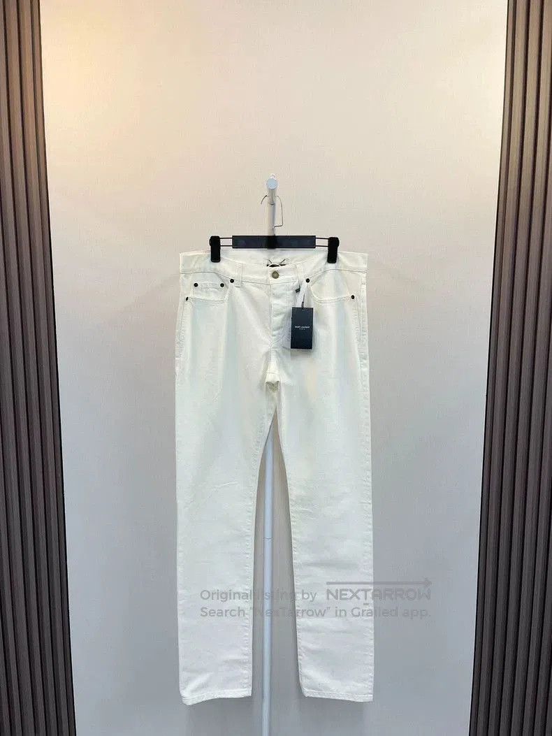Saint Laurent Paris Saint Laurent White Casual Denim Jeans. Size US 33 - 1 Thumbnail