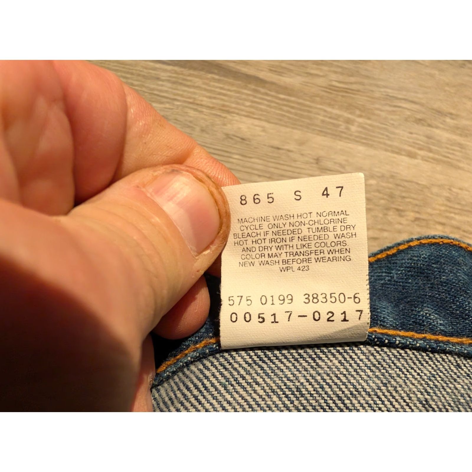 Levi's VINTAGE Levi's 517 Jeans Men 36x28 Dark Blue 90s Retro USA Made Five-Pocket Straight Mens Size US 36 / EU 52 - 6 Thumbnail