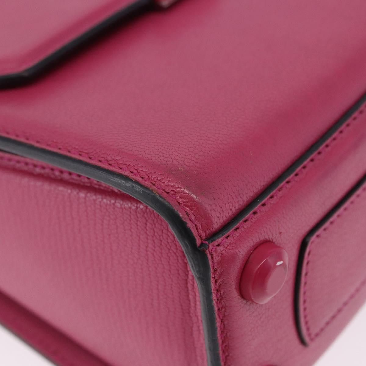 Salvatore Ferragamo Salvatore Ferragamo Gancini Hand Bag Leather 2way Pink Size ONE SIZE - 23 Thumbnail