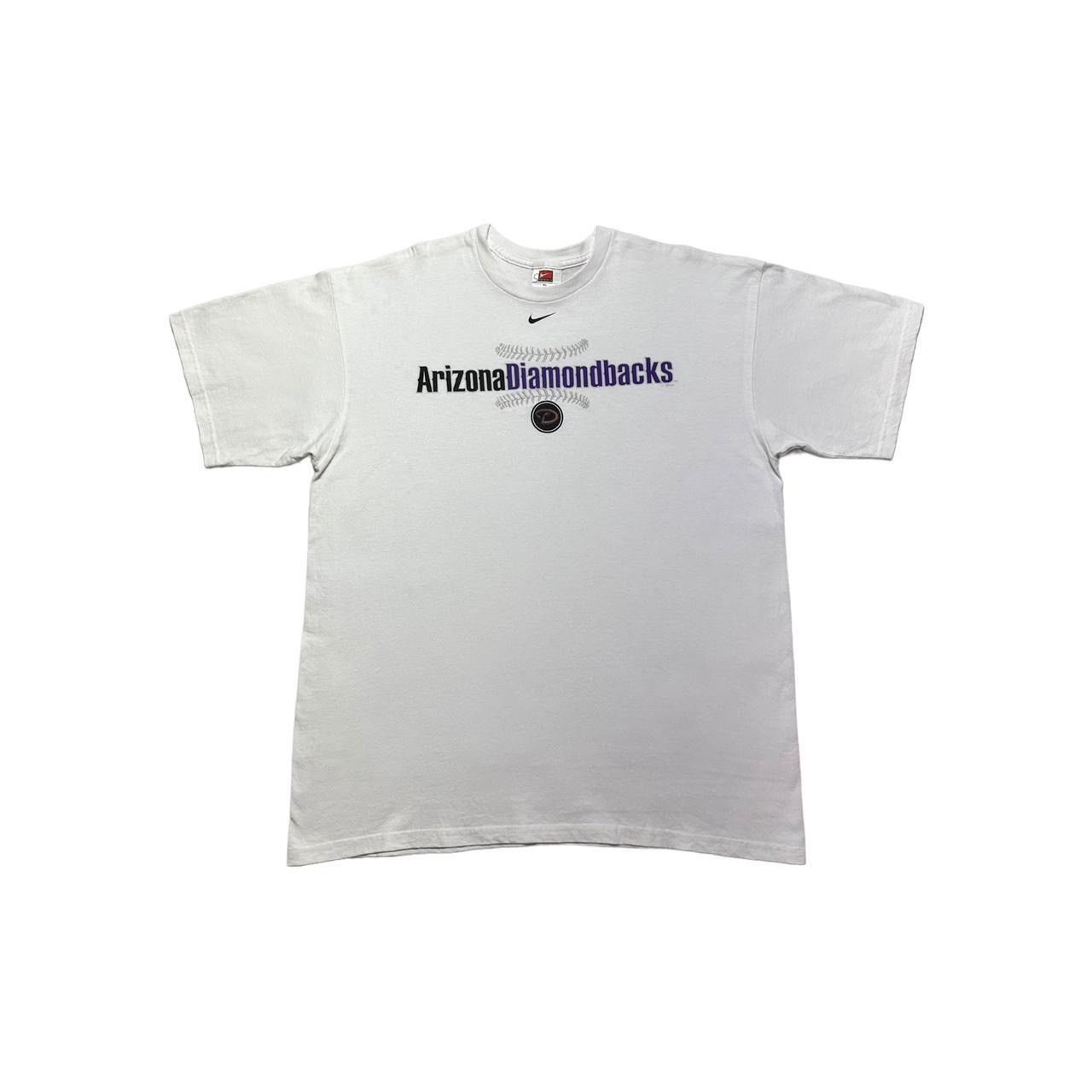 MLB × Nike × Vintage Vintage Arizona Diamondbacks Nike Center Check T-Shirt Size US XL / EU 56 / 4 - 1 Thumbnail