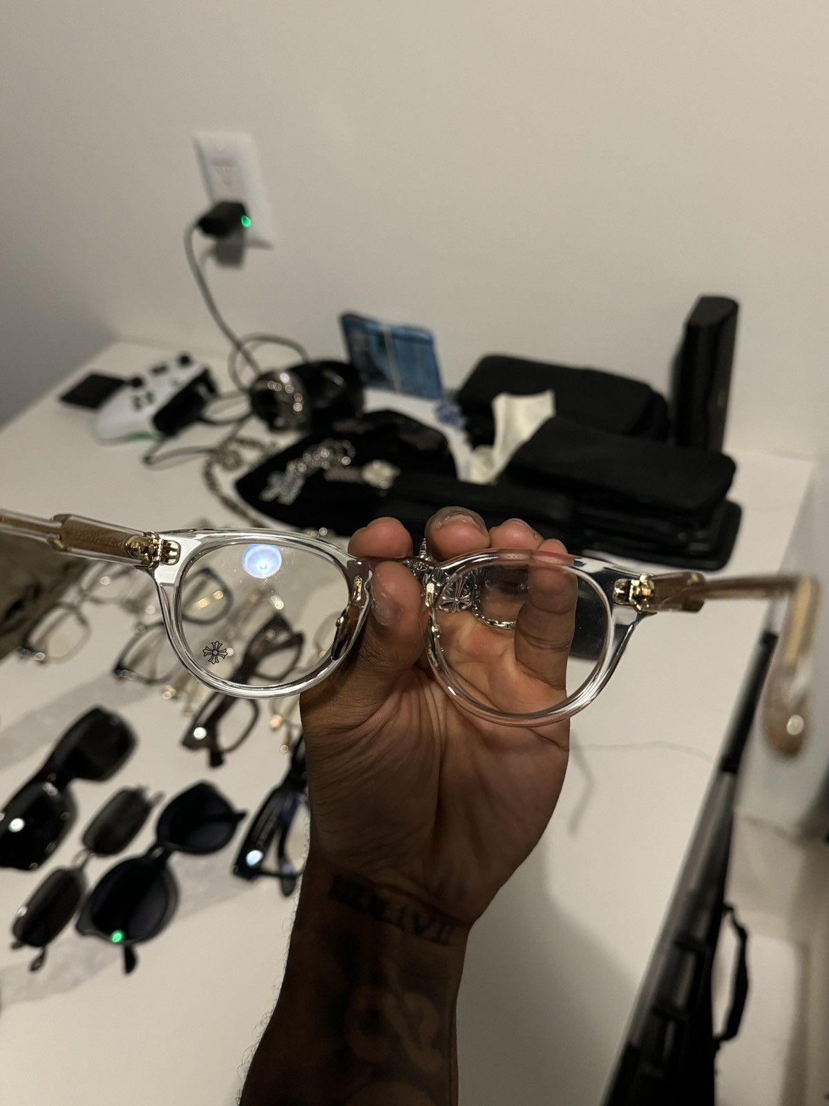 Chrome Hearts Chrome Hearts DINGALONGLINGLONG Frames Size ONE SIZE - 4 Thumbnail