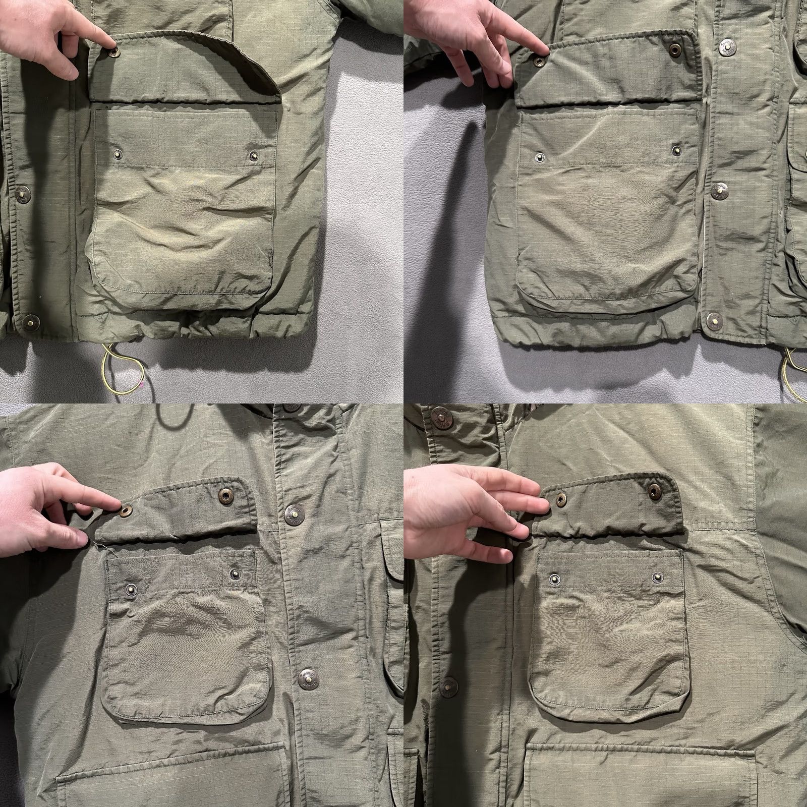 Tommy Hilfiger VINTAGE Tommy Hilfiger Jacket Mens M Safari Puffer Insulated Goose Down 90s Green Zip Hooded Lined Quilted Logo Puffer Jacket Mens Size US M / EU 48-50 / 2 - 9 Thumbnail