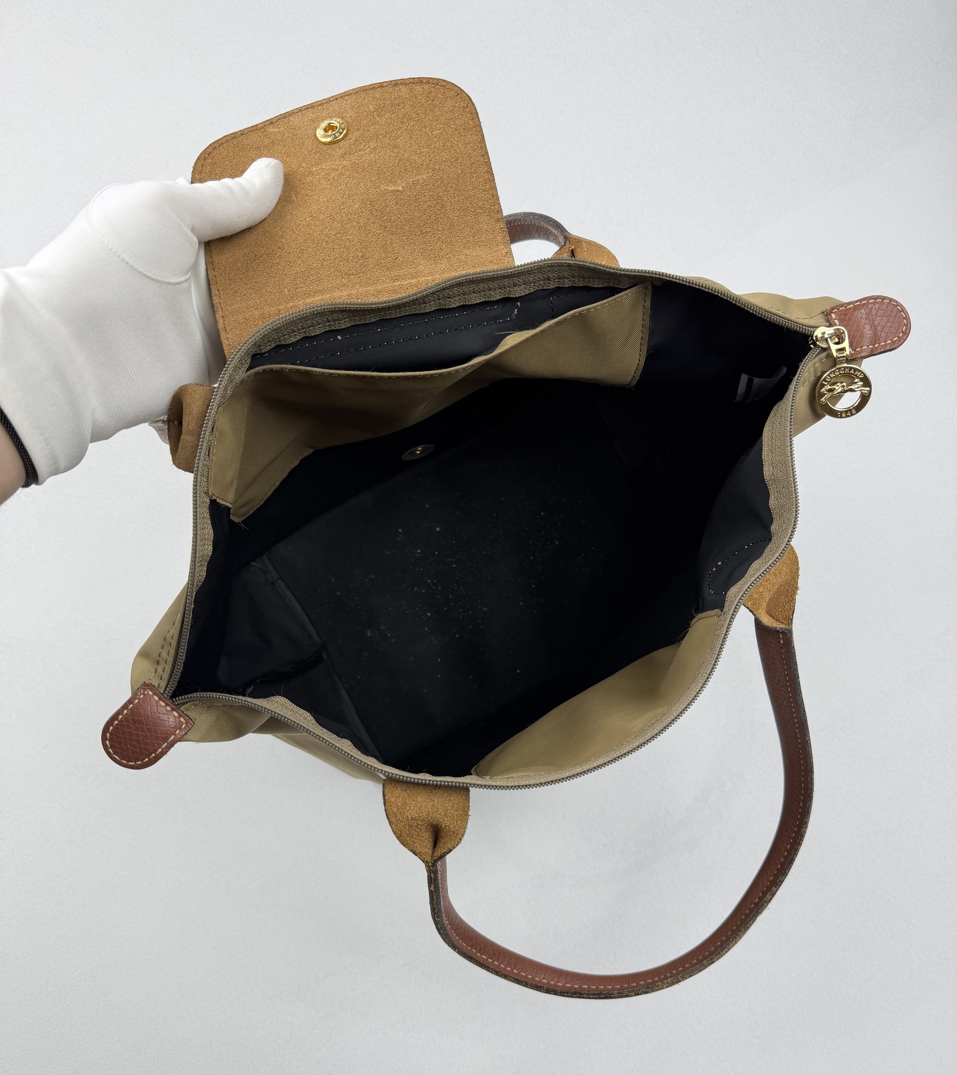 Longchamp Longchamp Khaki Green Nylon Bag M Size ONE SIZE - 8 Thumbnail