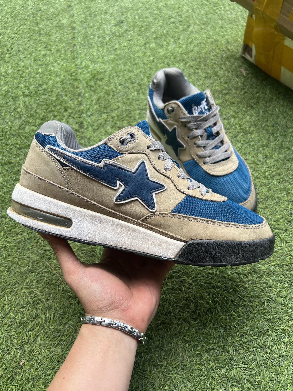 Bape Bape Roadsta Blue Grey Size US 9 / EU 42 - 1 Thumbnail