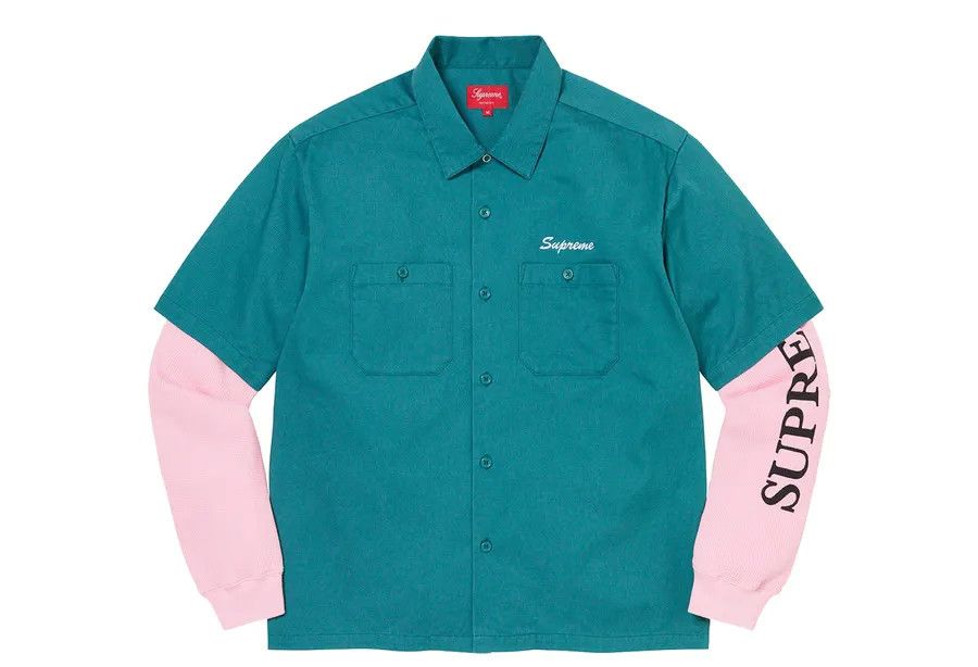Supreme Supreme Thermal Work Shirt green XL Size US XL / EU 56 / 4 - 2 Thumbnail