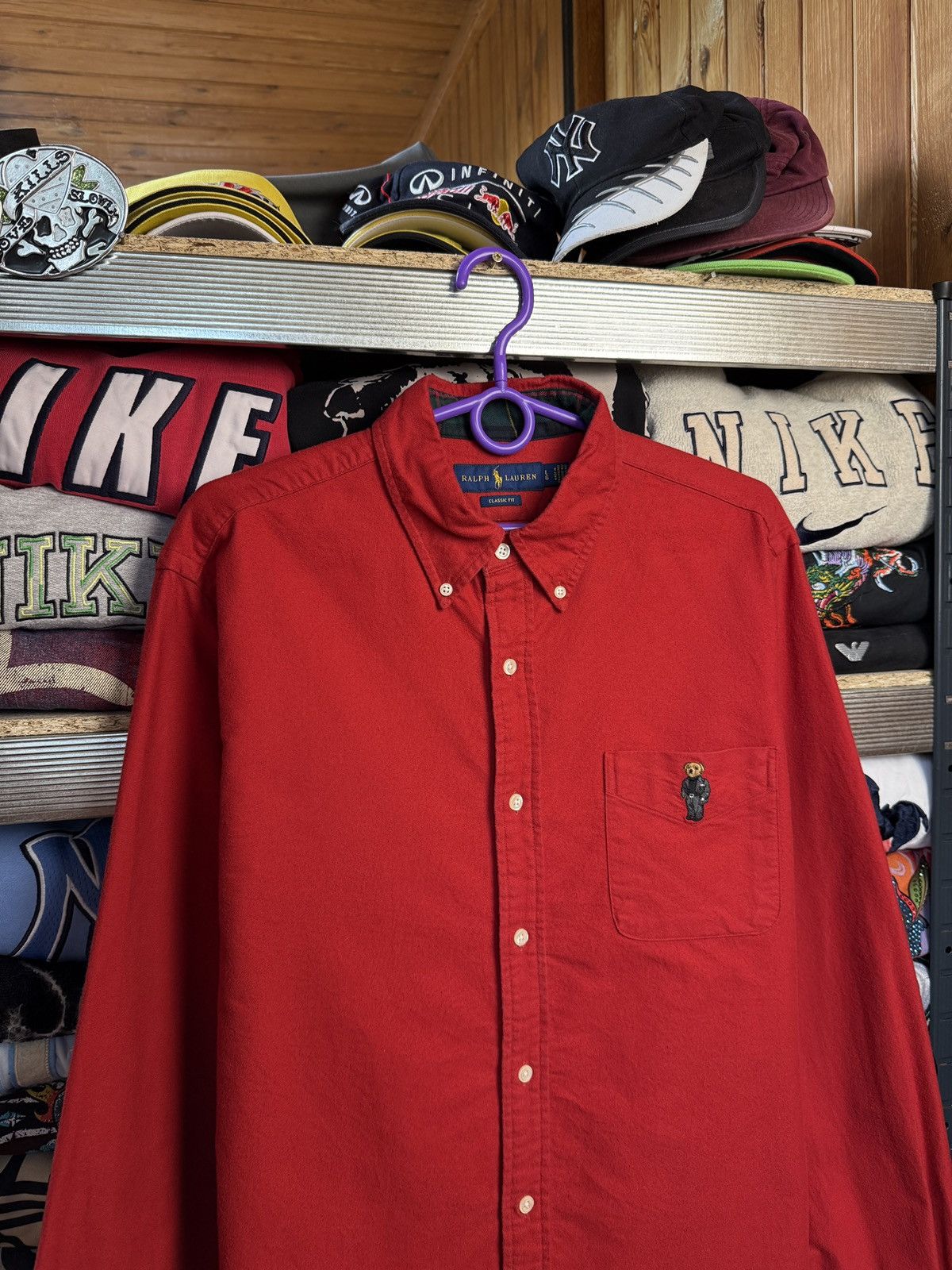Polo Ralph Lauren Polo Bear Ralph Lauren shirt Corduroy Button Up Rare Vintage Size US L / EU 52-54 / 3 - 3 Thumbnail