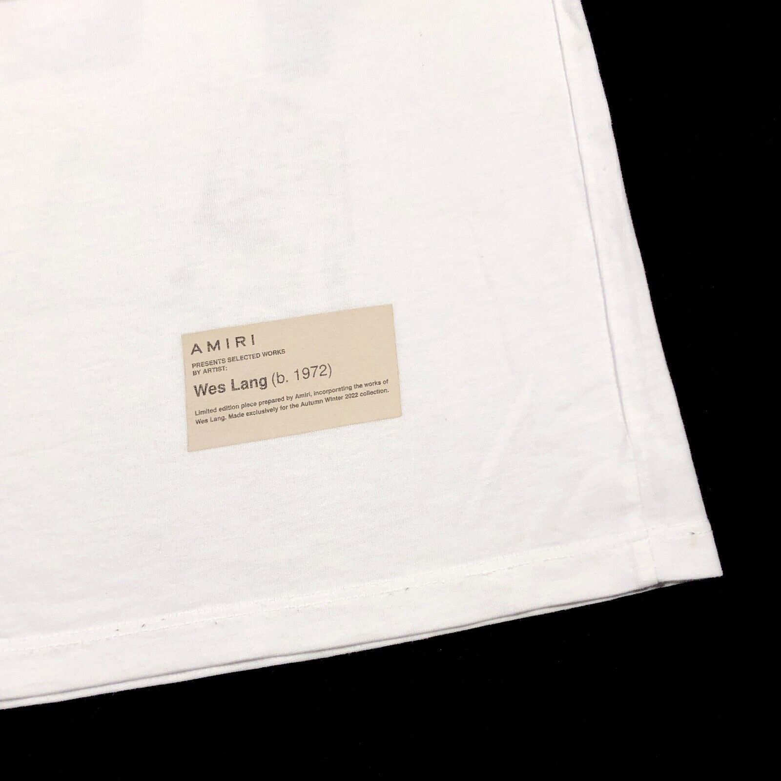 Amiri × Wes Lang AW22 AMIRI Wes Lang Blood 38' Tee T Shirt white Size Medium Size US M / EU 48-50 / 2 - 9 Thumbnail