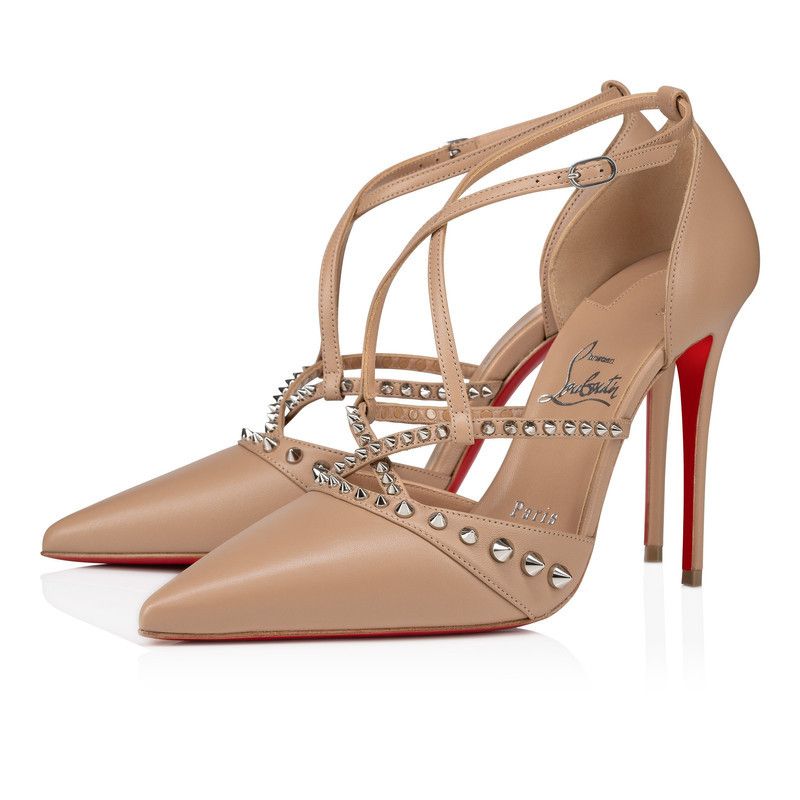 Christian Louboutin os11x0526 Tatooshka 100mm Spikes Pumps in Blush Size US 11 / IT 41 - 2 Thumbnail