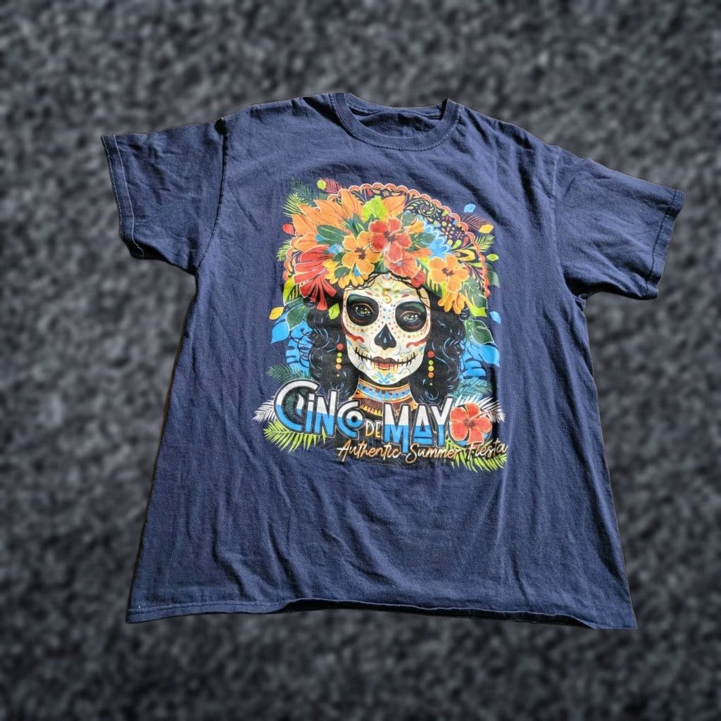 Vintage Mens M Cinco De Mayo Senior Jalapeño Restaurant Avon Park FL T Shirt 2 Sided Size US M / EU 48-50 / 2 - 1 Thumbnail