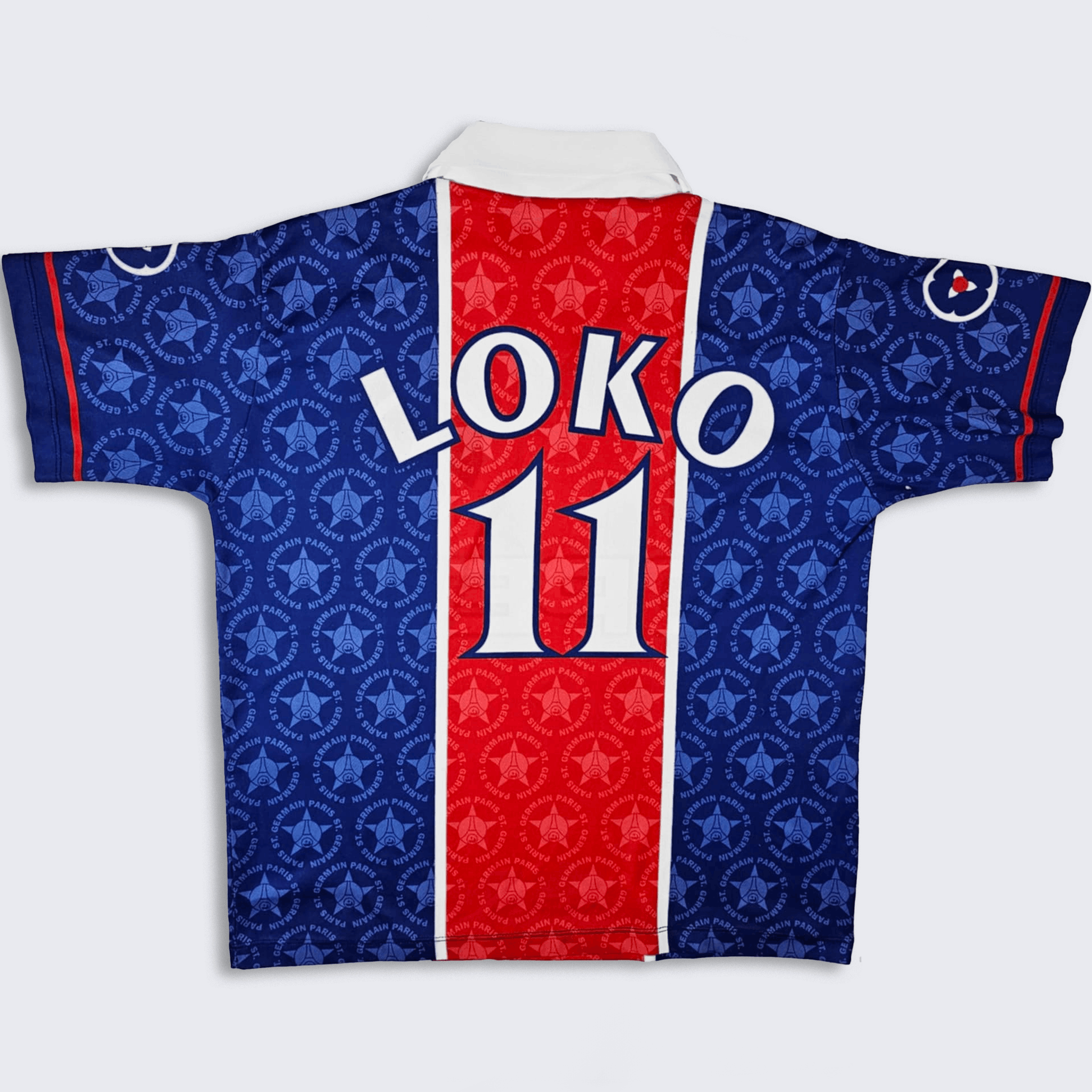 Vintage PSG Vintage 90s Patrice Loko Fan Soccer Jersey Size US XL / EU 56 / 4 - 2 Thumbnail
