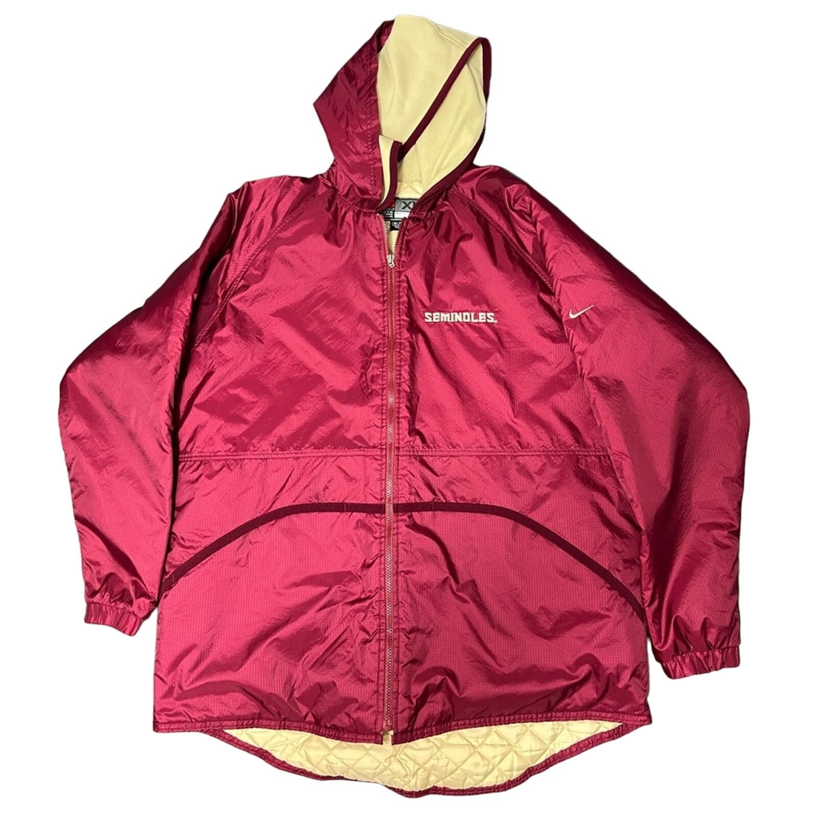 Nike Nike Vintage Florida State Seminoles FSU Quilted Jacket NICE Size US XL / EU 56 / 4 - 6 Thumbnail