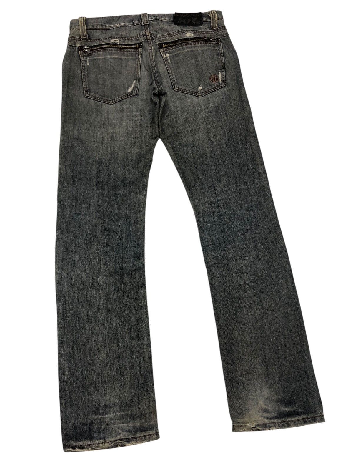 Kapital 🔥ABSOLUTE JOY EARTHY MUD WASH DISTRESSED DENIM JEANS Size US 34 / EU 50 - 4 Thumbnail