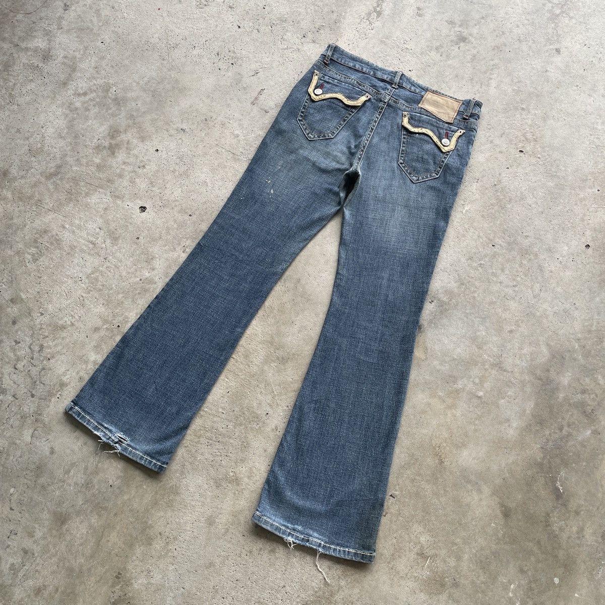 If Six Was Nine W32 Vintage Japan Flare Denim Faded Bootcut Jeans Pants Size US 32 / EU 48 - 12 Thumbnail