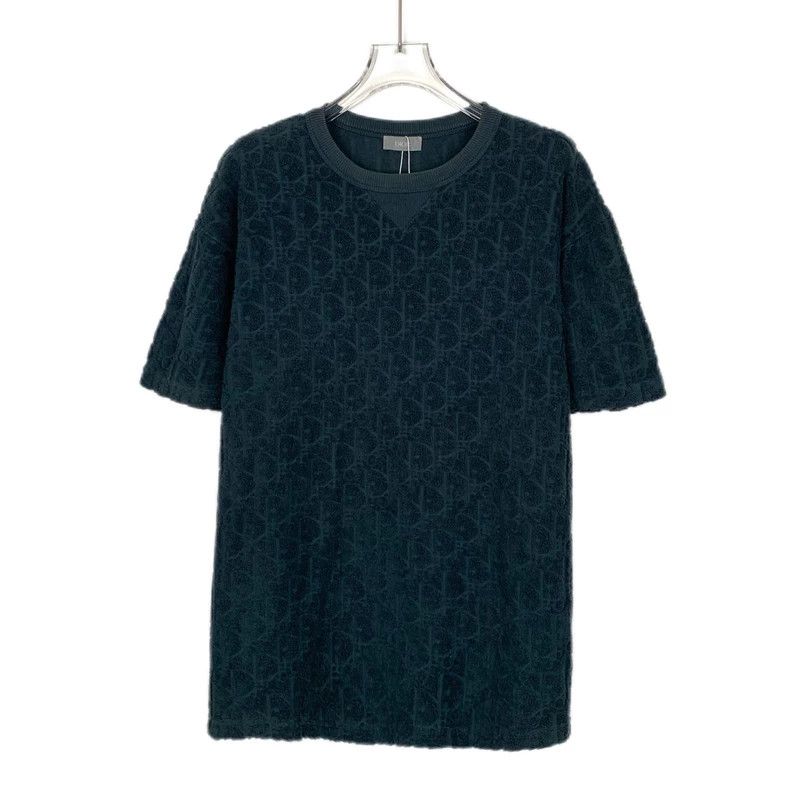 Dior Dior Cotton T-Shirt with Logo Pattern-dmc Size US M / EU 48-50 / 2 - 1 Thumbnail