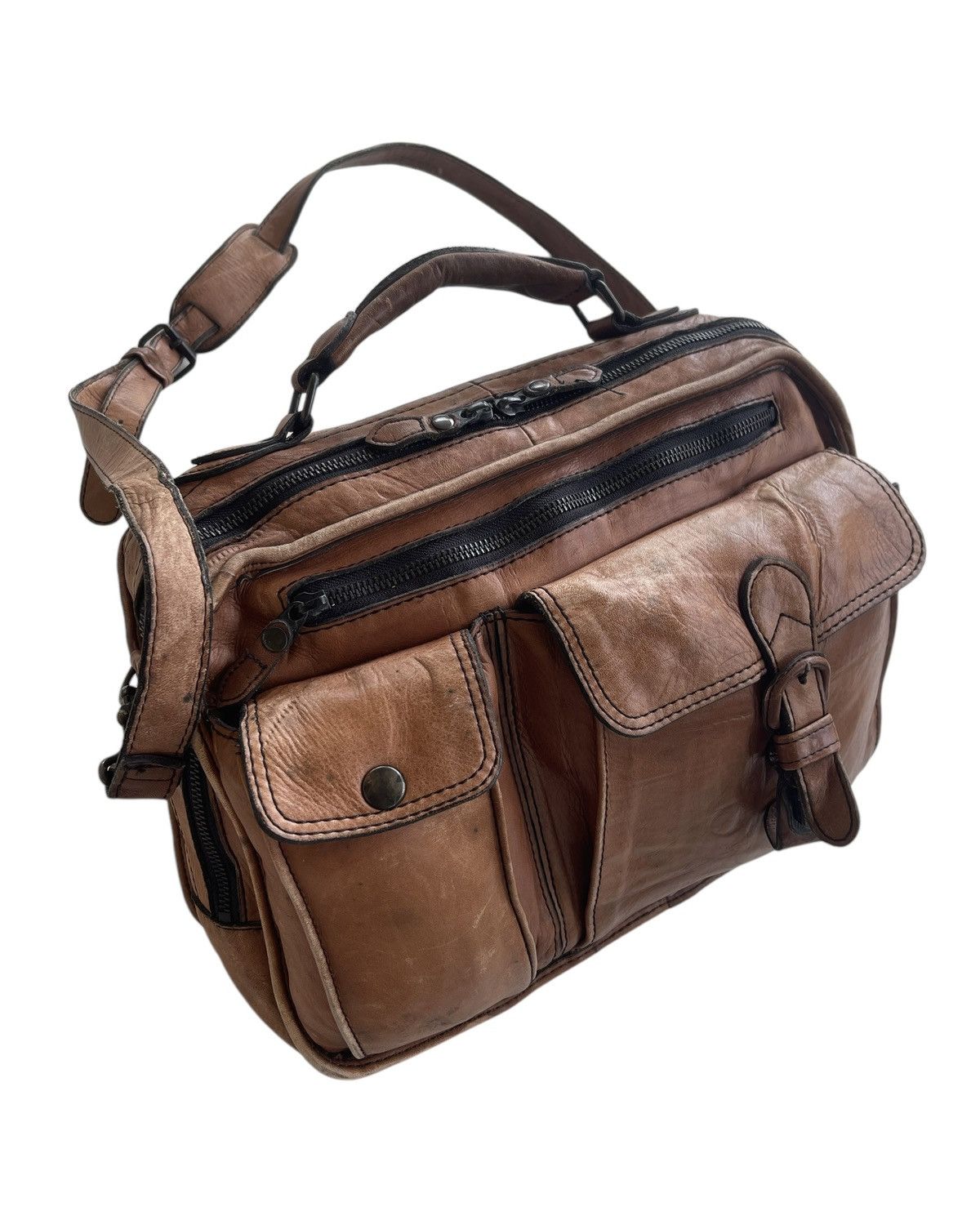 Porter Vintage Porter Yoshida Japan Leather Messenger Bag Size ONE SIZE - 10 Thumbnail