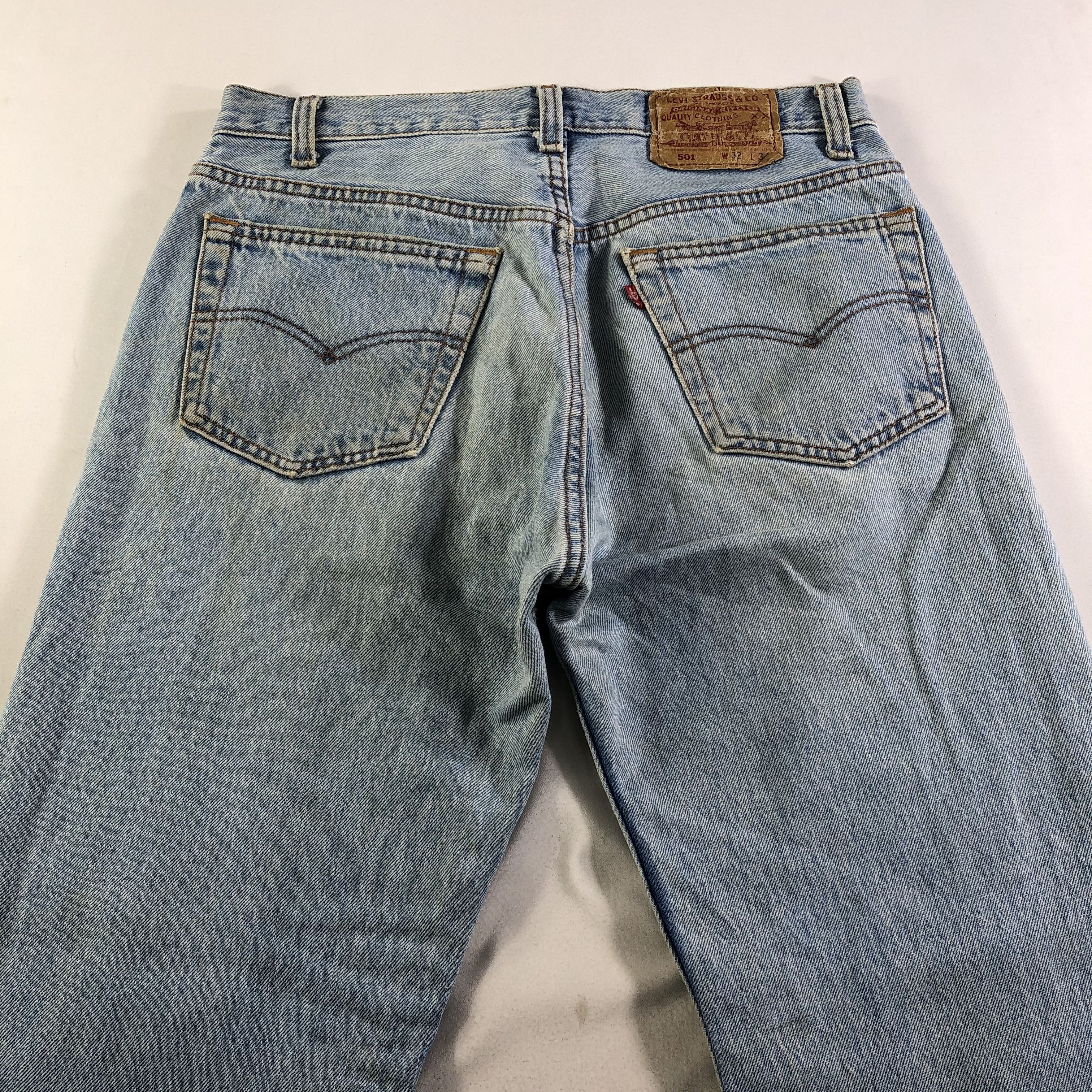 Levi's × Vintage Vintage 90s Blue Wash Levis 501 Jeans-JM3721 Size US 31 - 4 Thumbnail