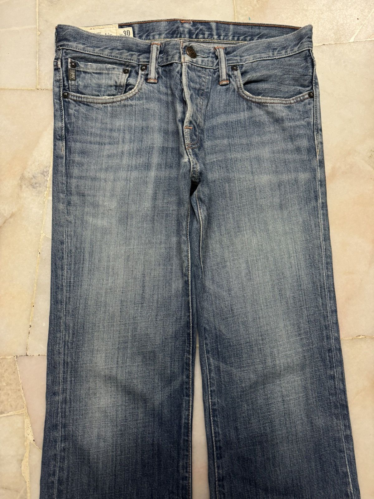 Vintage 💥FLARE💥90s STYLE ABERCROMBIE & FITCH SICK SAND WASH DISTRESS Size US 30 / EU 46 - 3 Thumbnail