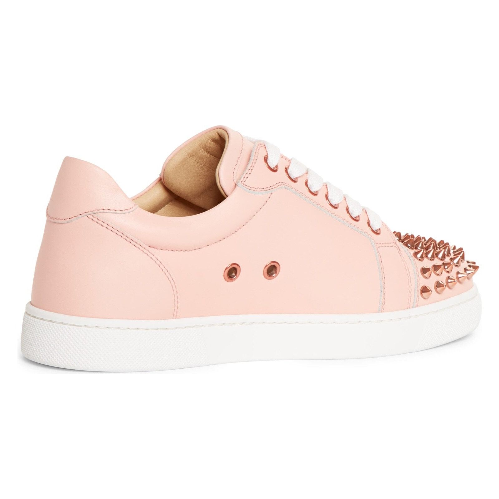 Christian Louboutin Christian Louboutin Vieira Pink Leather Flat Sneakers Size US 4 / IT 34 - 8 Thumbnail