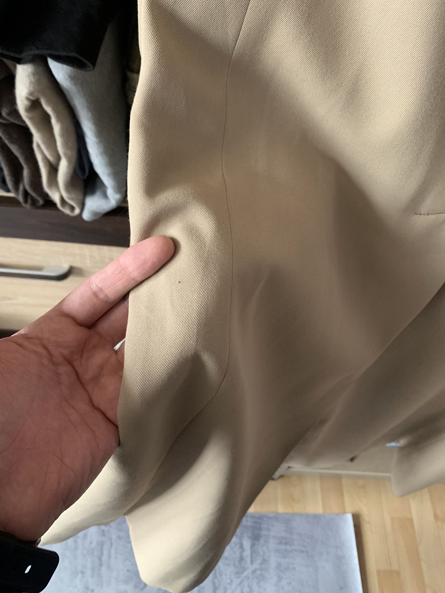 Aquascutum Aquascutum Men's Vintage Beige Trench Coat Aqua5 Size: 42 Size US L / EU 52-54 / 3 - 12 Thumbnail
