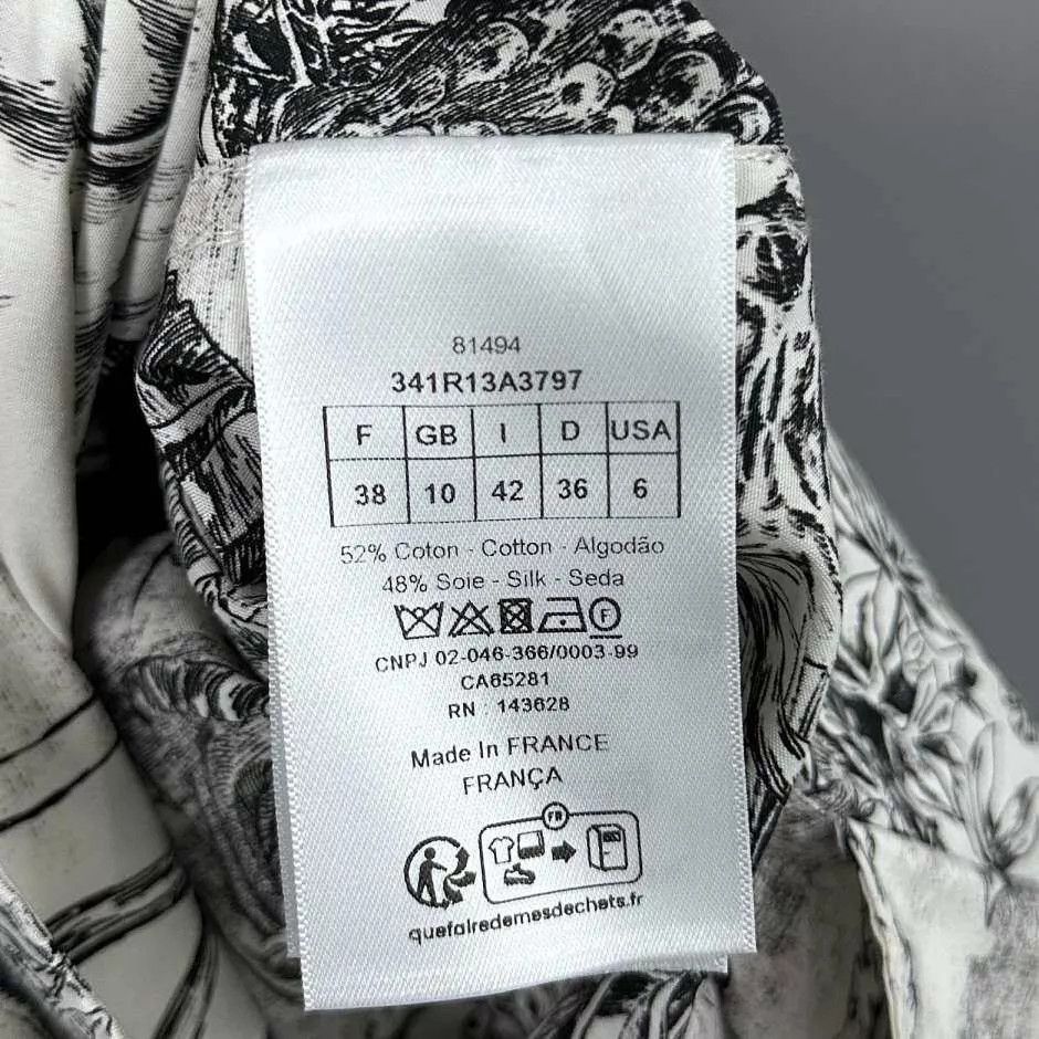 Dior Dior Belted Zoo Ink-Wash Print Dress 38 New Size S / US 4 / IT 40 - 4 Thumbnail