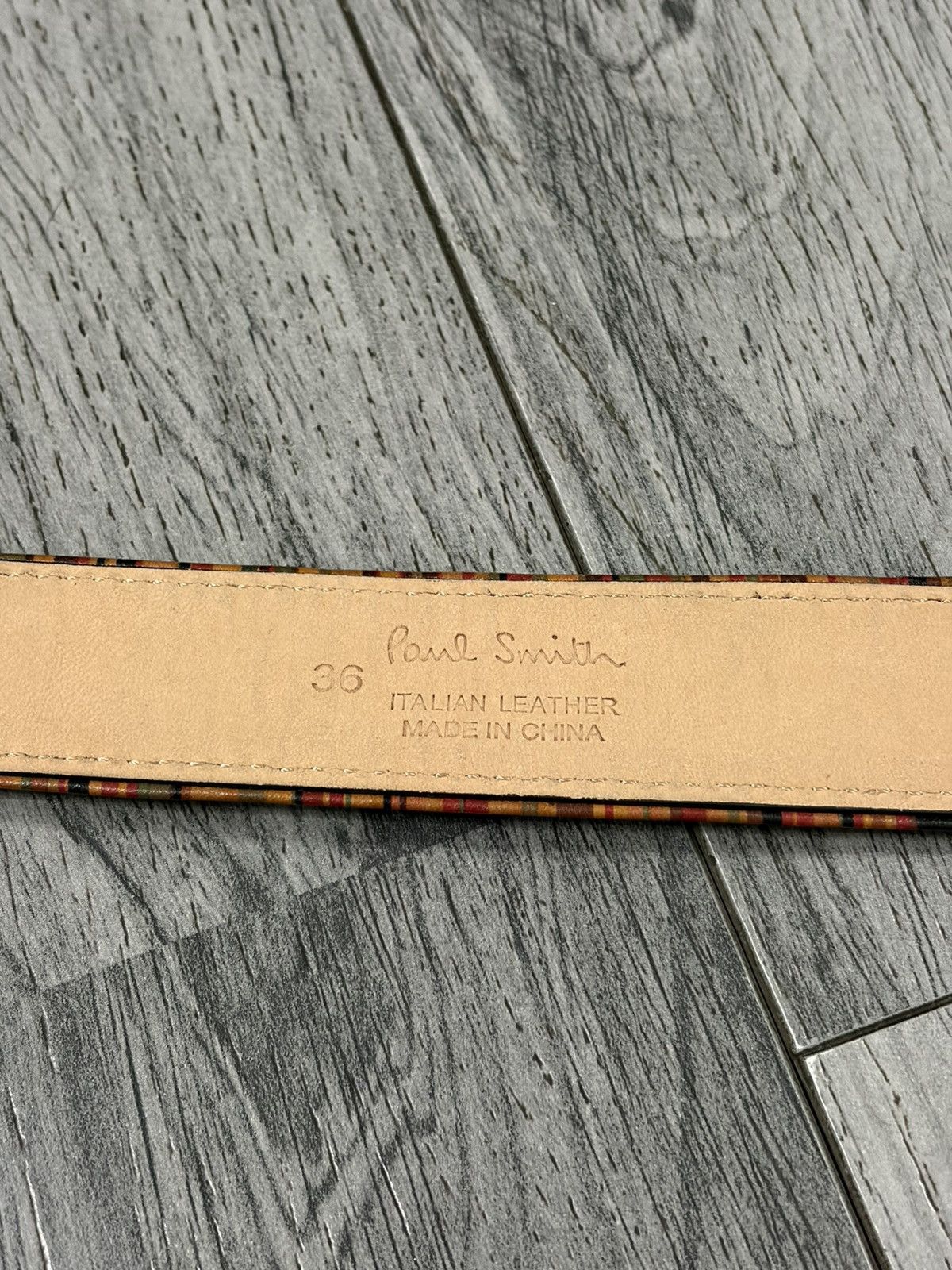 Paul Smith Paul Smith Black Leather Belt with Contrast Stitching Size 36 - 5 Thumbnail
