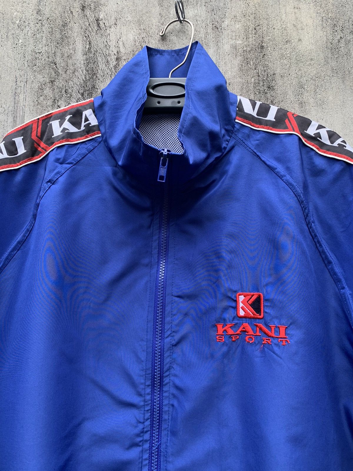 Karl Kani Vintage 90s Karl Kani Sport Taped Windbreaker Jacket Hip Hop Size US L / EU 52-54 / 3 - 4 Thumbnail