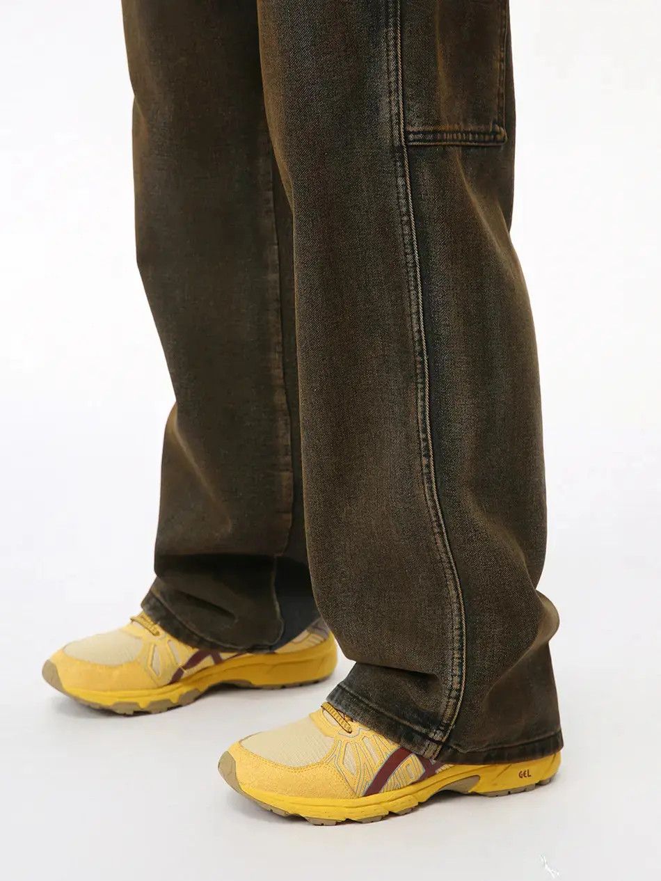 Japanese Brand Retro loose straight leg casual jeans Size US 32 / EU 48 - 2 Thumbnail