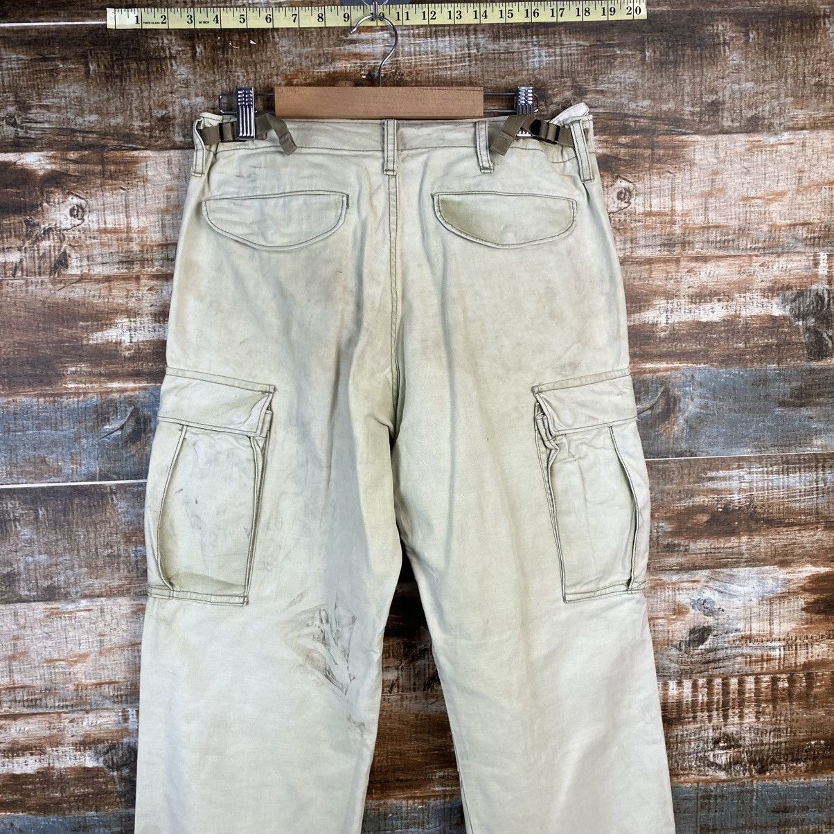 Japanese Brand DL Surplus White Cargo Multipocket Pants #C1218 Size US 29 - 16 Thumbnail