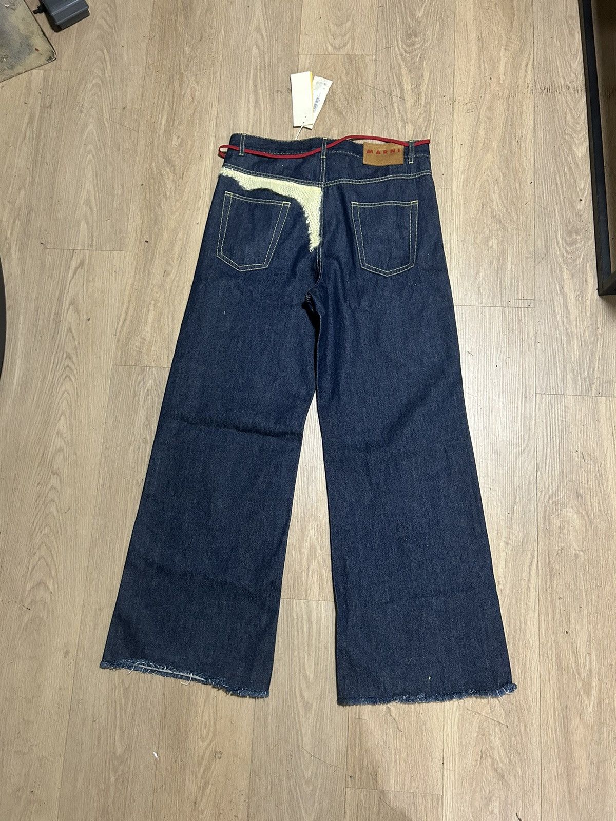 Marni Marni wool patch straight jeans Size US 34 / EU 50 - 2 Thumbnail