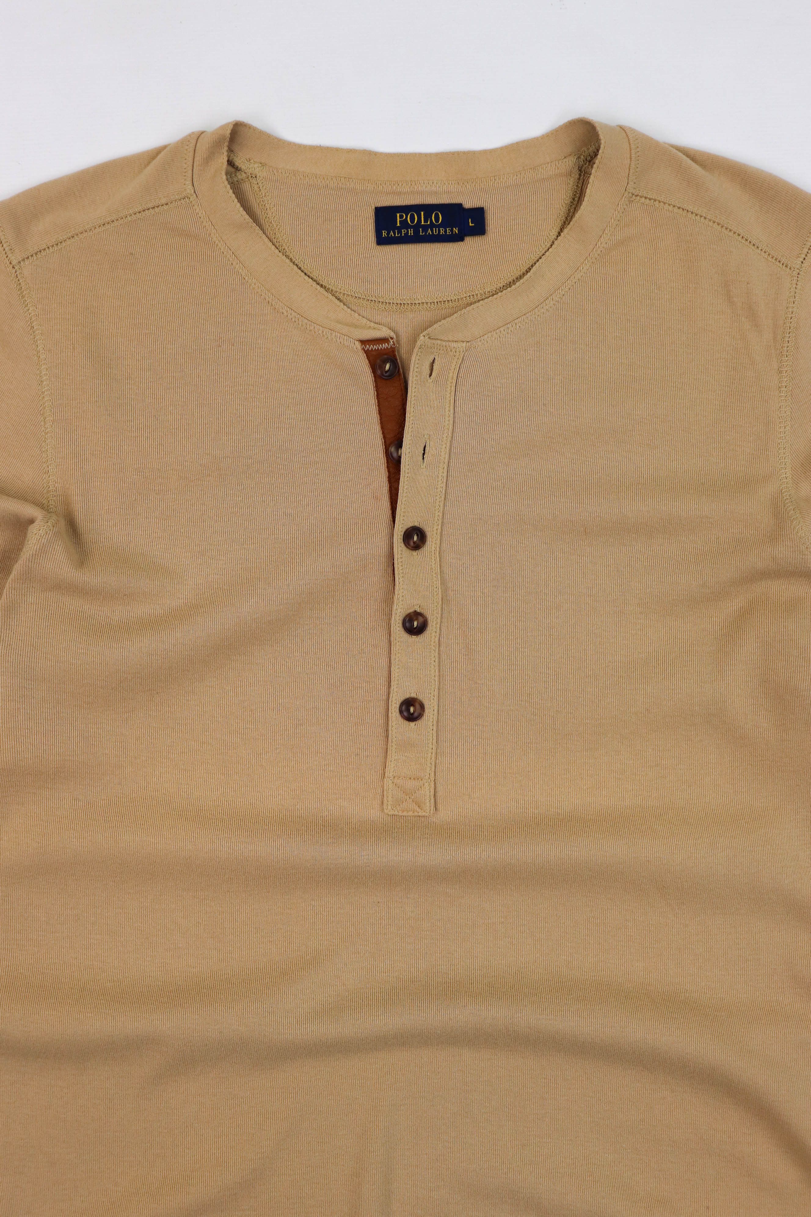 Polo Ralph Lauren Polo Ralph Lauren Beige Leather Elbow Patches Long Sleeve Size US L / EU 52-54 / 3 - 3 Thumbnail