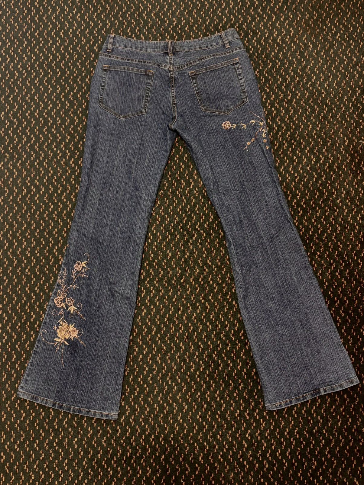 Other Floral Embroidered Denim Flared Jeans Size 32" / US 10 / IT 46 - 6 Thumbnail