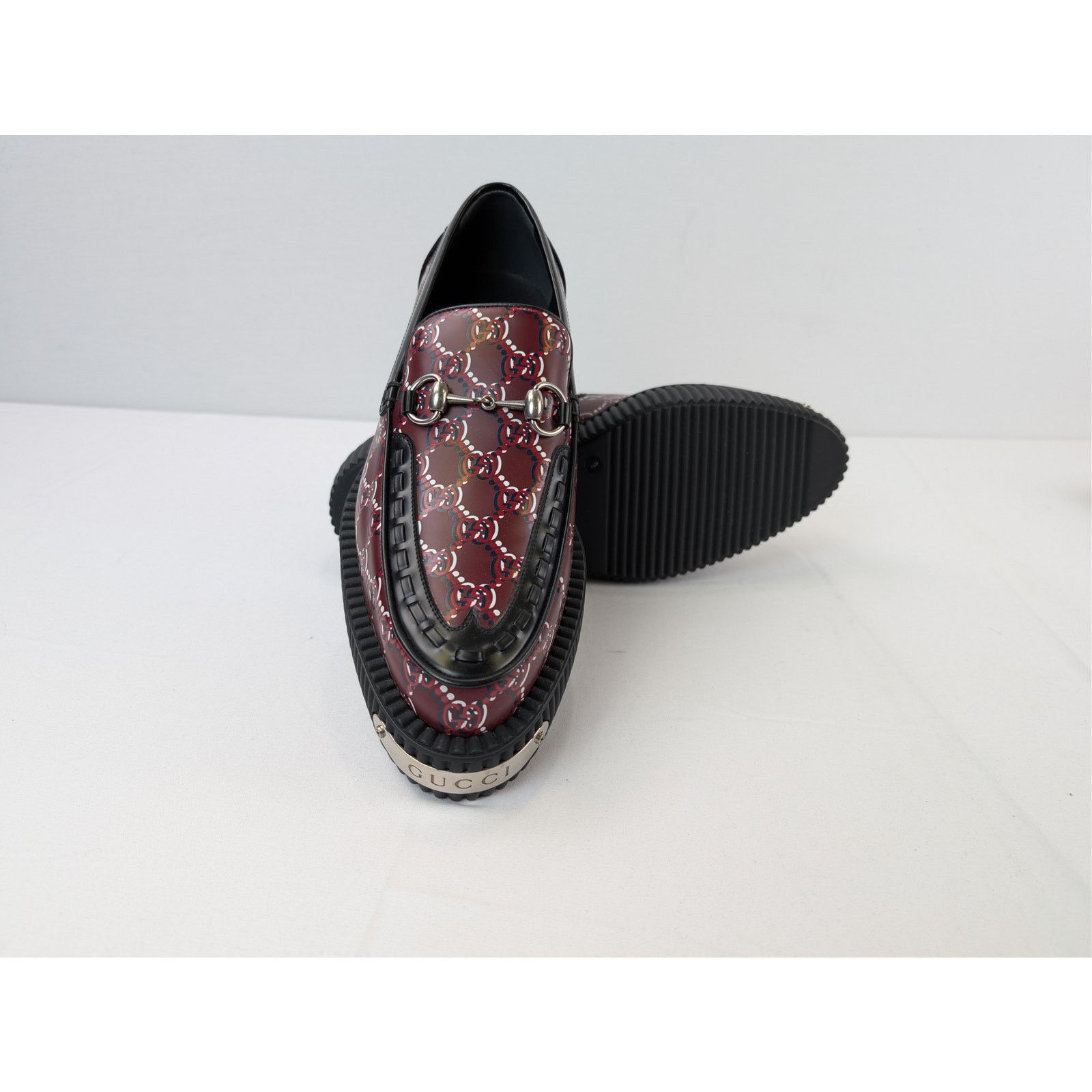 Gucci o1rshd1 Horsebit Creeper Loafer Boots with GG Shadow Size US 6.5 / EU 39-40 - 14 Thumbnail