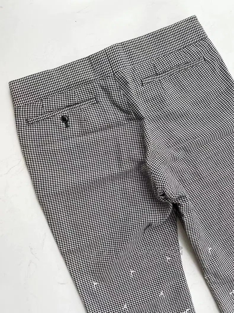 Comme des Garcons Comme Des Garcons size M Houndstooth Embroidered Culottes Size 22" - 7 Thumbnail