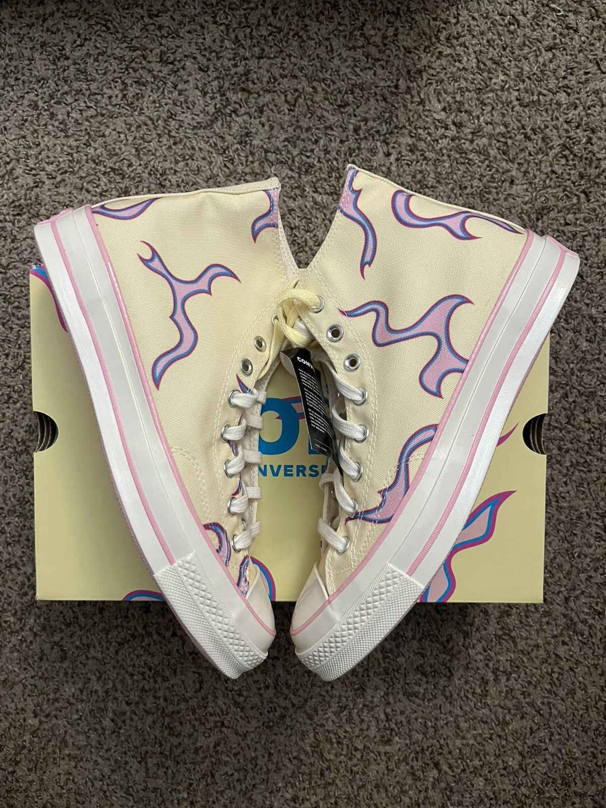 Pink Golf Le Fleur Flames Converse X Golf Le Fleur Chuck Hi Flames
